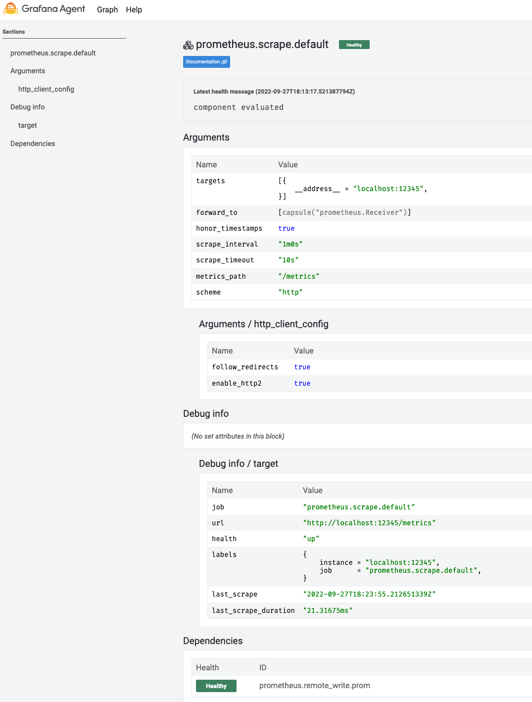 Component information