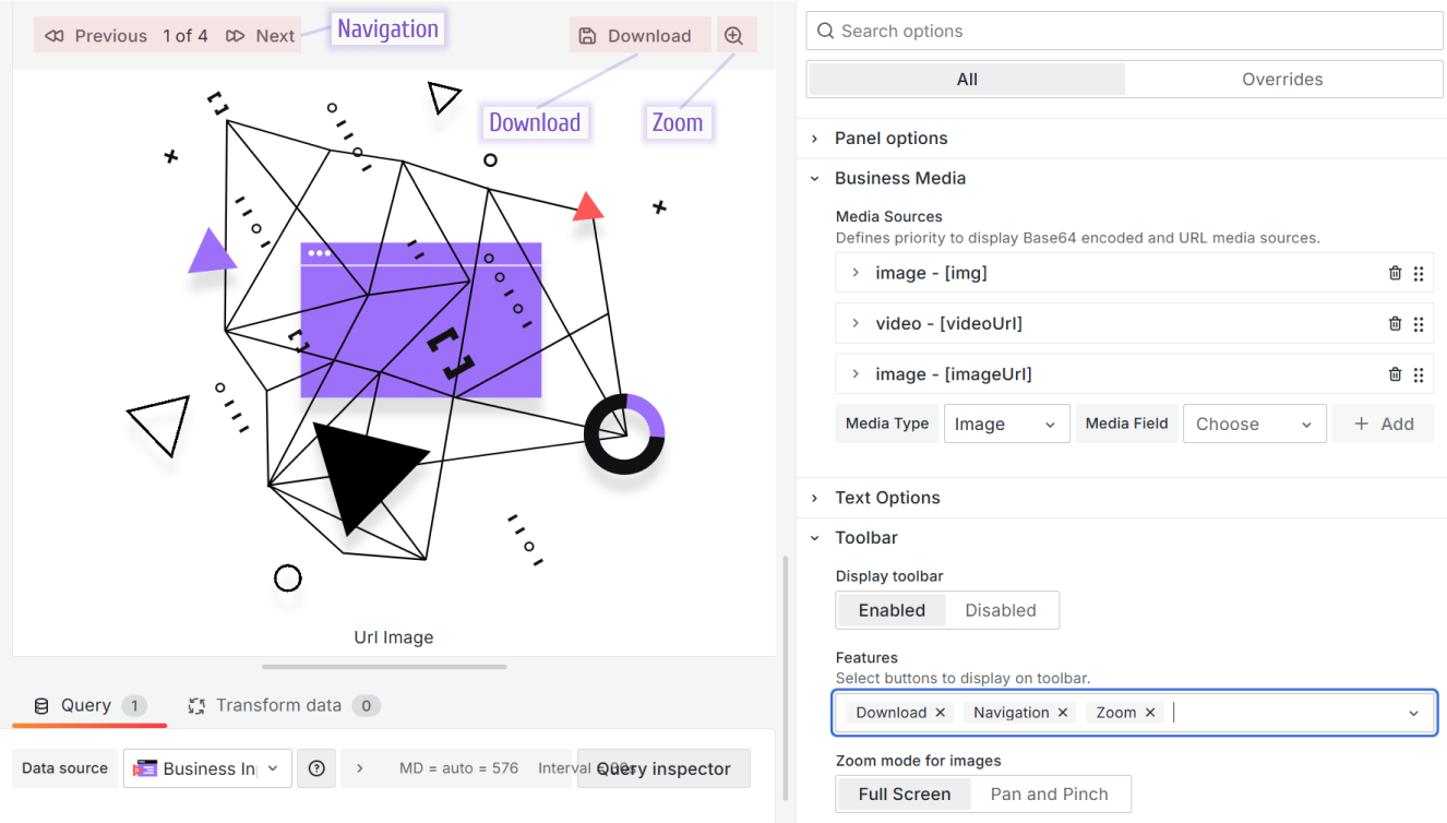 The Toolbar features - Download, Navigation, Zoom