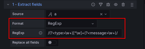 Example of a regular expression