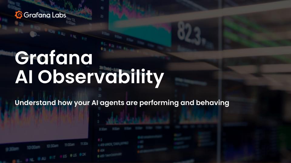 How to monitor AI agents in production with Grafana AI Observability (Middle East Timezone) 